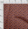 oneOone Cotton Flex Black Fabric Pumpkin Dress Material Fabric Print Fabric By The Yard 40 Inch