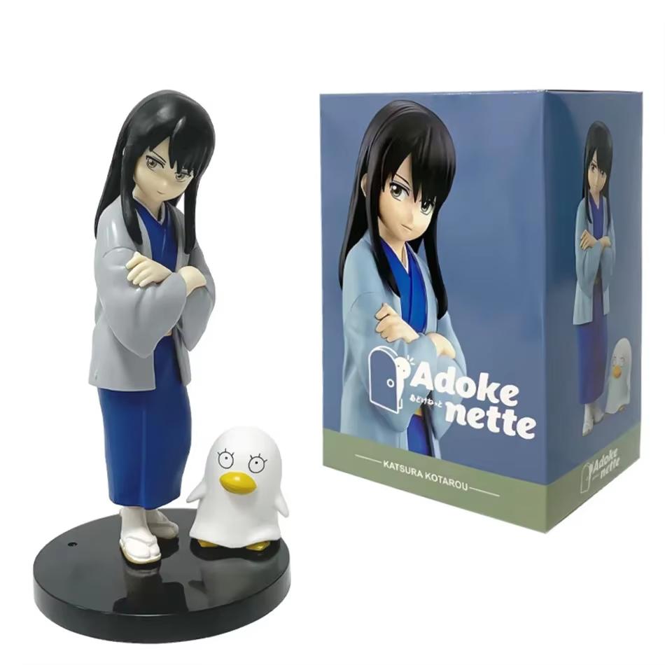 Anime 13cm Silver Soul Pvc Statue Sakata Gintoki Katsura Kotarou Doll Collection Desktop Jewelry Children's Oliday Gifts