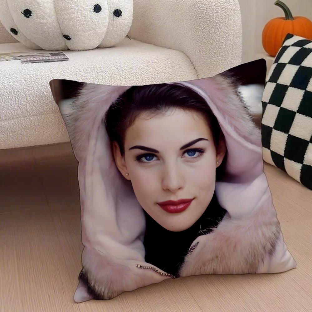 LLiv Tyler Cushion Cover Throw Pillow Cover Hidden Button Durable Polyester Chair Cushion