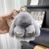 Cute Plush Bunny Keychain: Pretend Dead Rabbit Doll Pendant – Perfect Mini Gift for Students & Fans