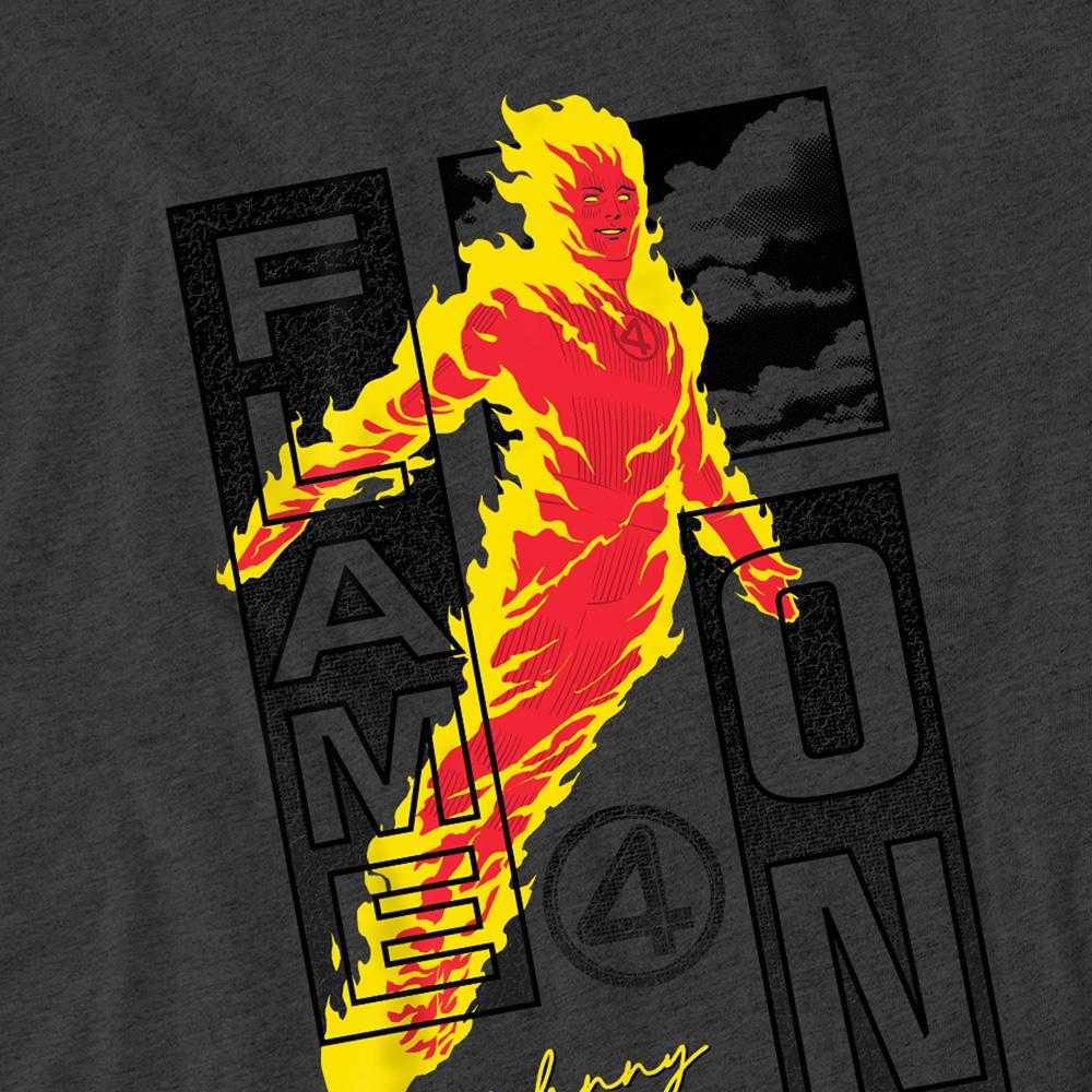 Fantastic Four Unisex Adult Flame On Trend Johnny T-Shirt