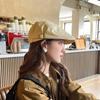 Vintage Berets for Women Solid Color Adjustable Cotton Artist Painter Cap Spring Summer Casual Lady Forward Hats