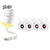 Soft Eye Protecting Light USB Star Projector Night Light, Starry Sky Lamp with Film Slides, Touch Dimming Holiday Decoration & Timer, Flexible