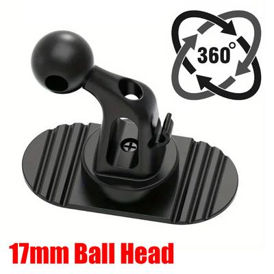 Soporte Universal para Teléfono de Salpicadero de Coche Base de Bola con Adhesivo Base de 17mm para IPhone Samsung Xiaomi Huawei