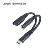 USB C to 3.5 mm Jacks Headphone Adapter and Charging Braided Cable Universal For Mobile Devices