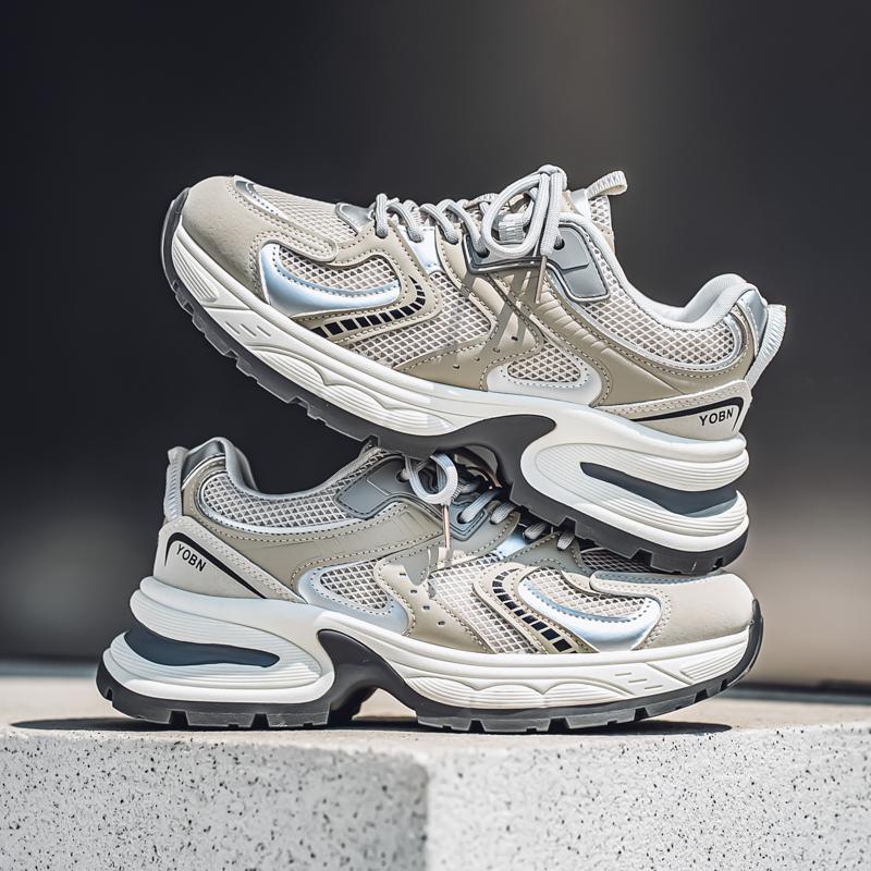 Ny Mote Herre Fire Sesonger Komfortable Sko Studenter Mannlige Gutter Trendende Myk Såle Pustende Fritids Løpesko