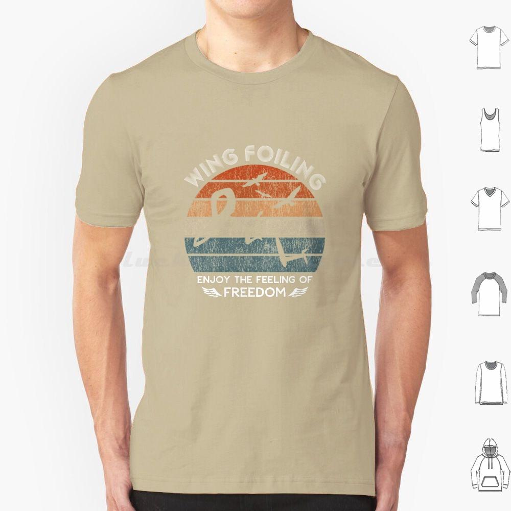 Wing Foiling Surfer Gifts T Shirt 6xl Cotton Cool Tee Wing Surf Watersports Sky Wing Wing Surf Wing Foiling Surfer Enjoy The