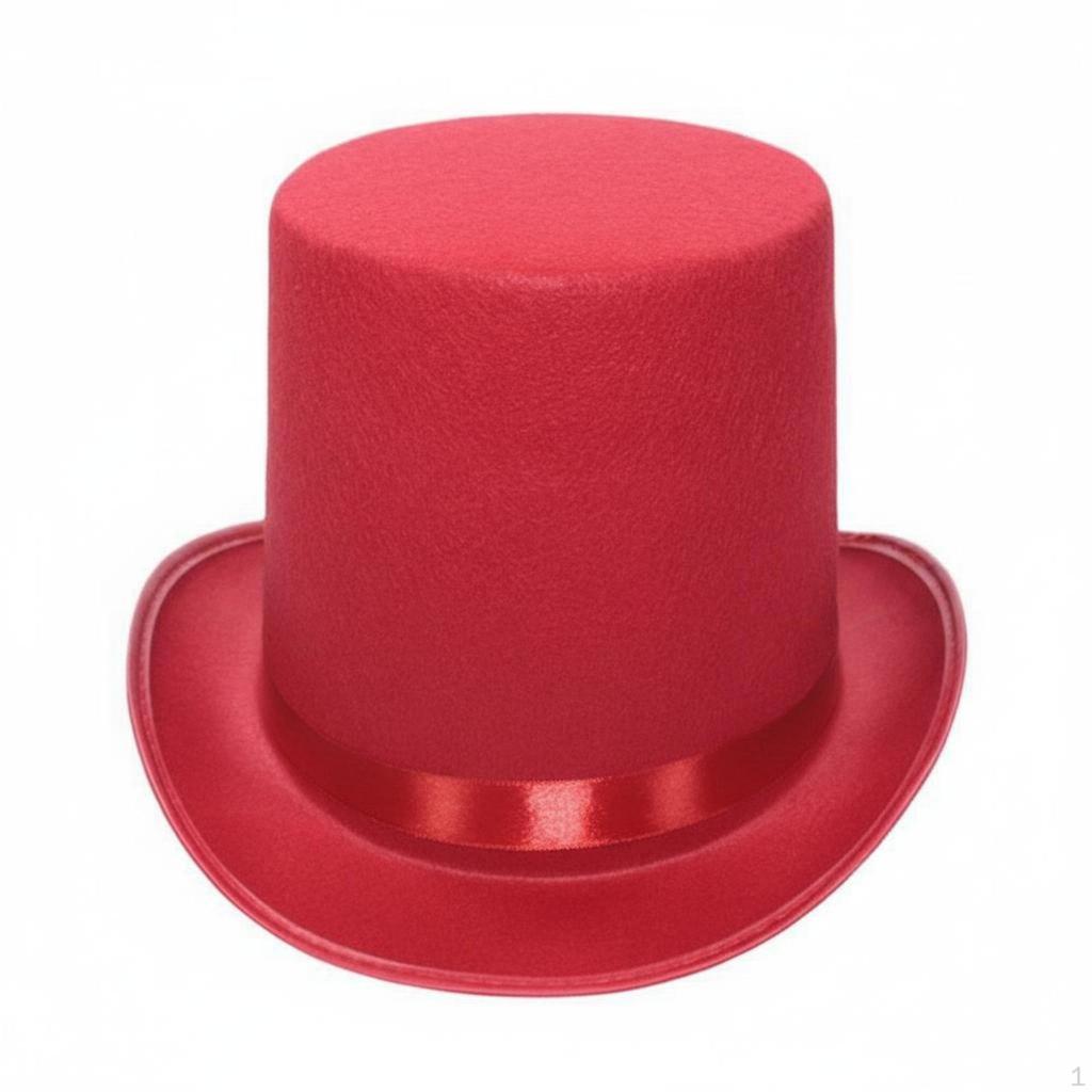 Black Top Hat Stage Performance Magician Sorcery Show Prop for Cosplayers, Entertainers,
