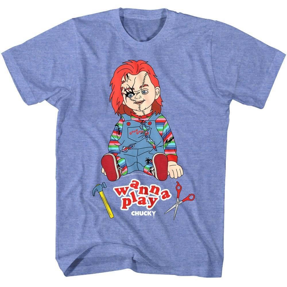 Chucky Wanna Play Stitches Men T Shirt XXXL