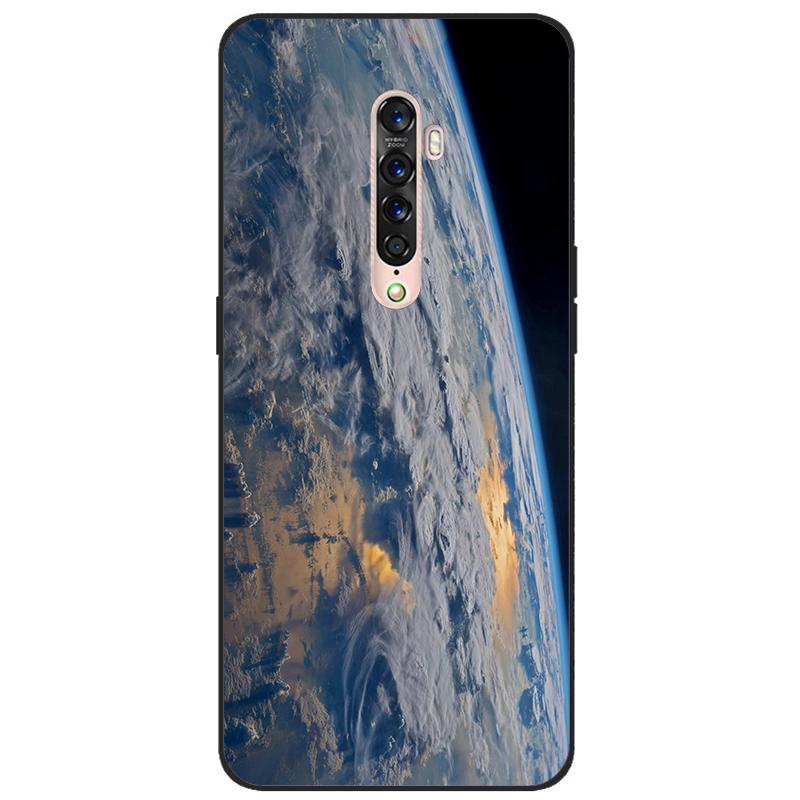 Für OPPO Reno 2 Hülle Weiches TPU-Silikon Cartoon Rückseite Handyhüllen TPU Schwarzer Stoßfänger für Hülle PCKM70, PCKT00, PCKM00, CPH1907