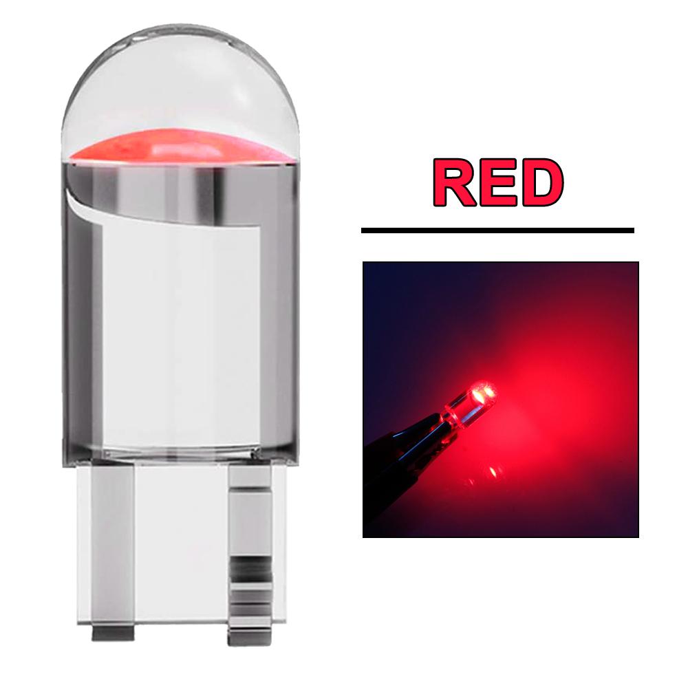 10/20/40/50 PCS T10 W5W LED Bulbs For Car Interior Dome Door Glove Box Trunk Linse Plate Lights COB 12V White Red Yellow Blue