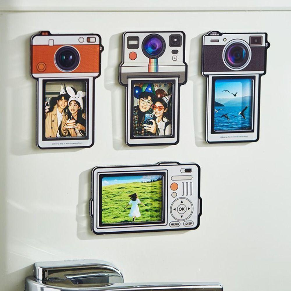 DIY Photo Frame Refrigerator Magnets Funny Detachable Creative Fridge Magnets Multi-Purpose INS Photo Display Stand Girl's Gift