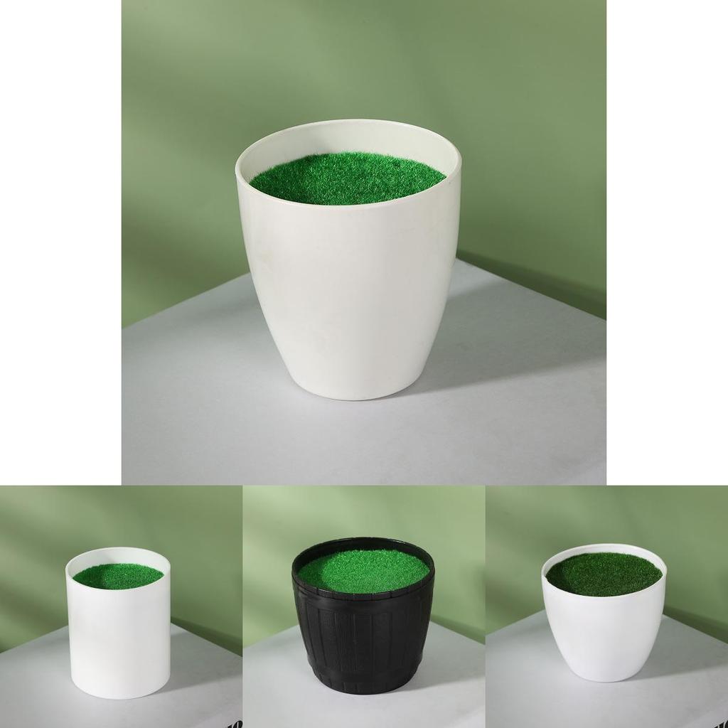 Simulation Ceramic Oval And Square Plastic Flower Pots For Small Foliage And Desktop Decor