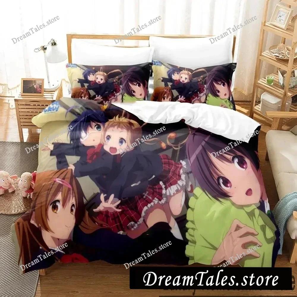 Anime Love, Chunibyo & Other Delusions Bedding Set Boys Girls Twin Queen King Size Duvet Cover Pillowcase Bed Boys Adult741