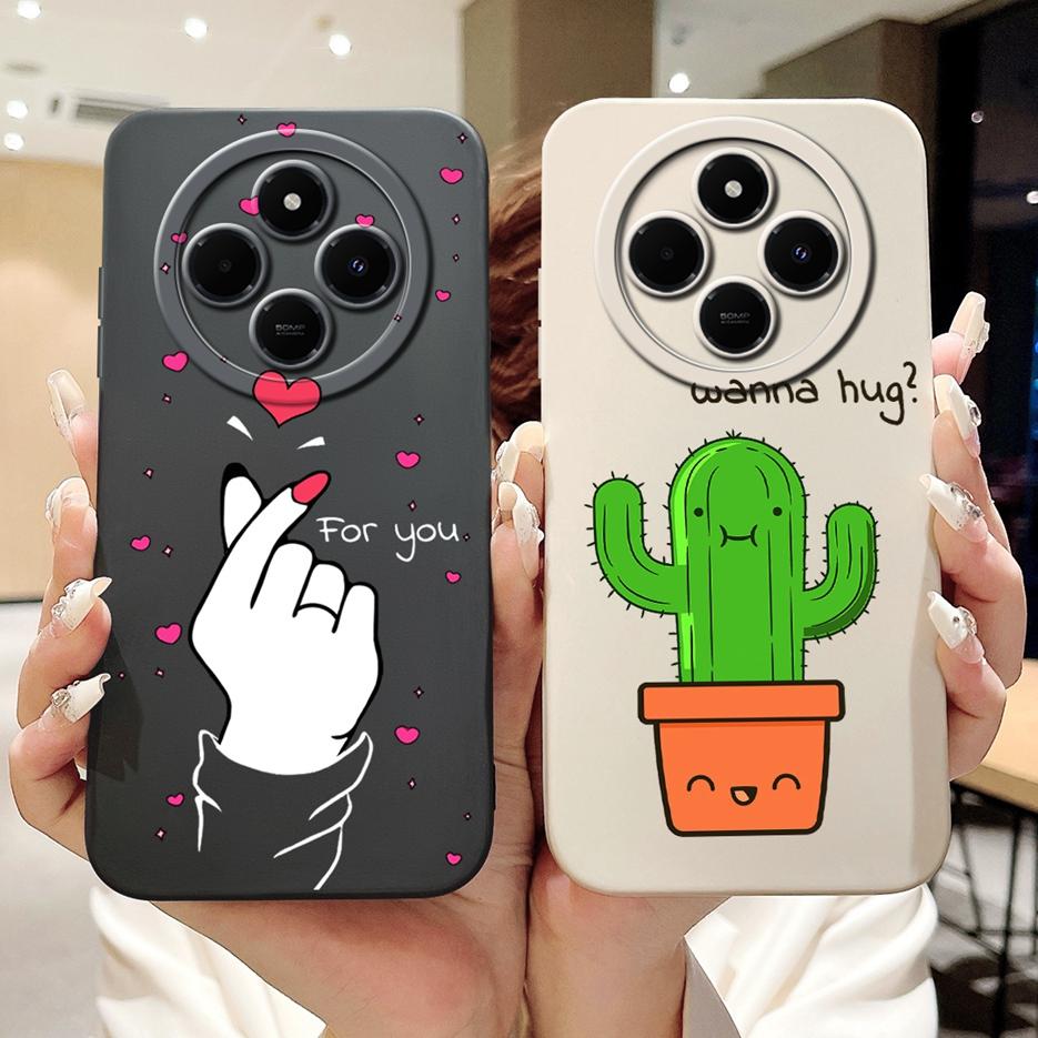 Für Xiaomi Redmi 14C Hülle Stylische Sonnenblume Hübsche Mädchen Rückabdeckung Weiche TPU Handyhülle Für Xiaomi Poco C75 C 75 Redmi14C Fundas