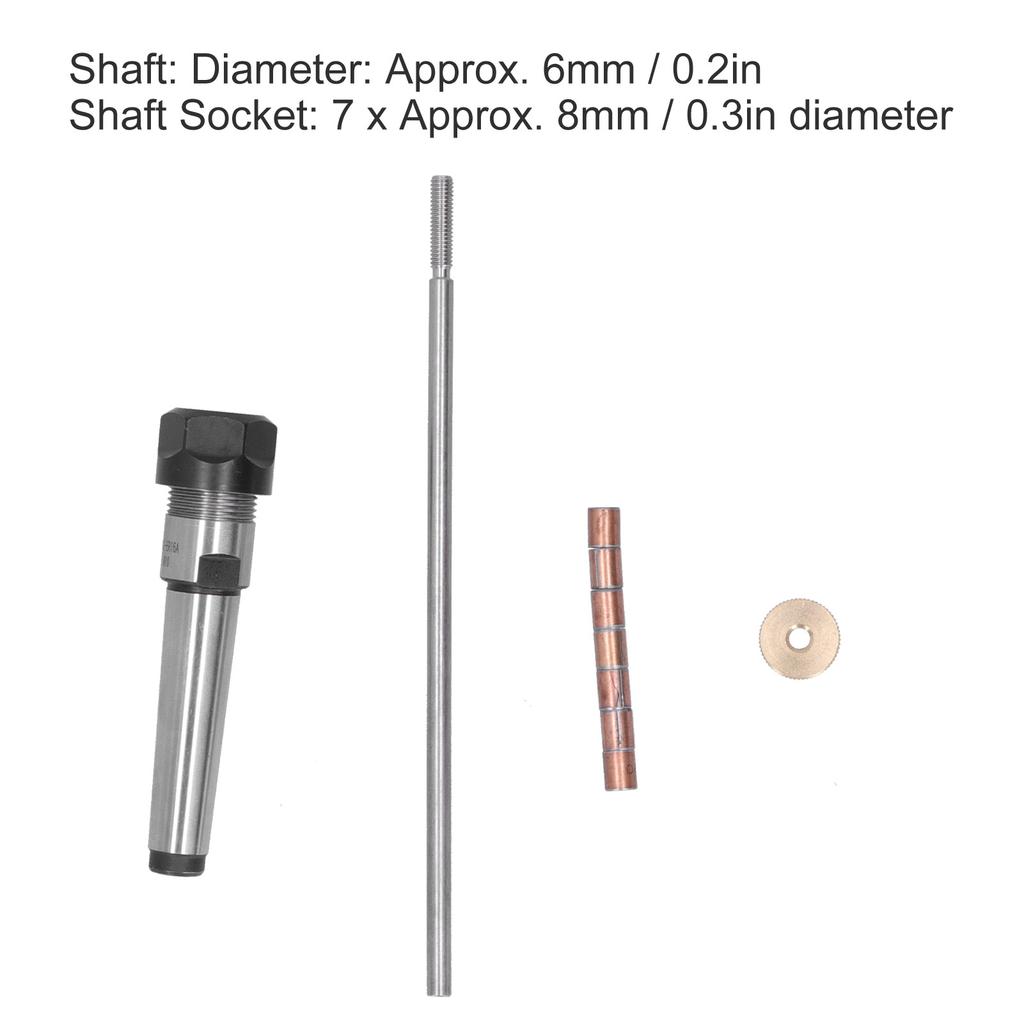 Woodturning Pen Mandrel Lathe Machine Revolving Centre Taper Handle Collet Chuck Accessories Woodturning Pen Mandrel