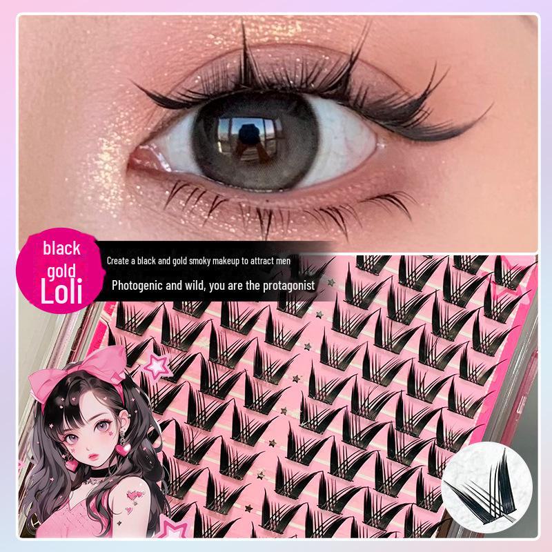 

Mengji Shangpin Корейский стиль Естественные пучковые накладные ресницы