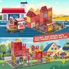 Magnetic Building Blocks Firefighting Theme Magnet Tiles with Fire Truck & Station Kids Montessori STEM Educational Sensory Toys