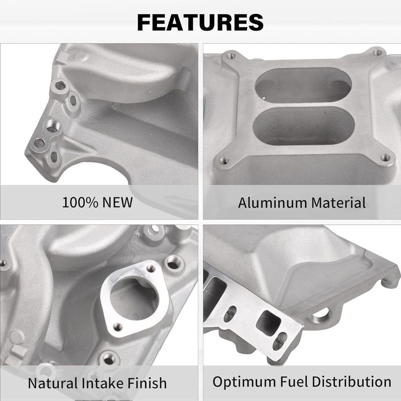 318 340 360 Air Gap Intake Manifold for Chrysler Dodge Challenger 318 360 5.2L Small Block