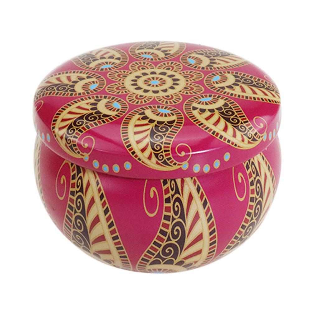2.2 Oz Tea Pear Paste Candy Tin Gift Box with Candle Can Storage