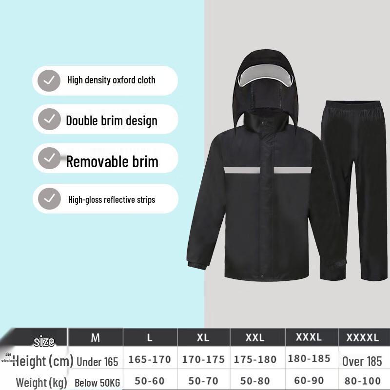 OIMG Reflective Raincoat and Pants Set