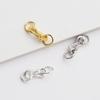 Gold-Plated S925 Sterling Silver S-Hook Necklace & Bracelet Clasp Accessories