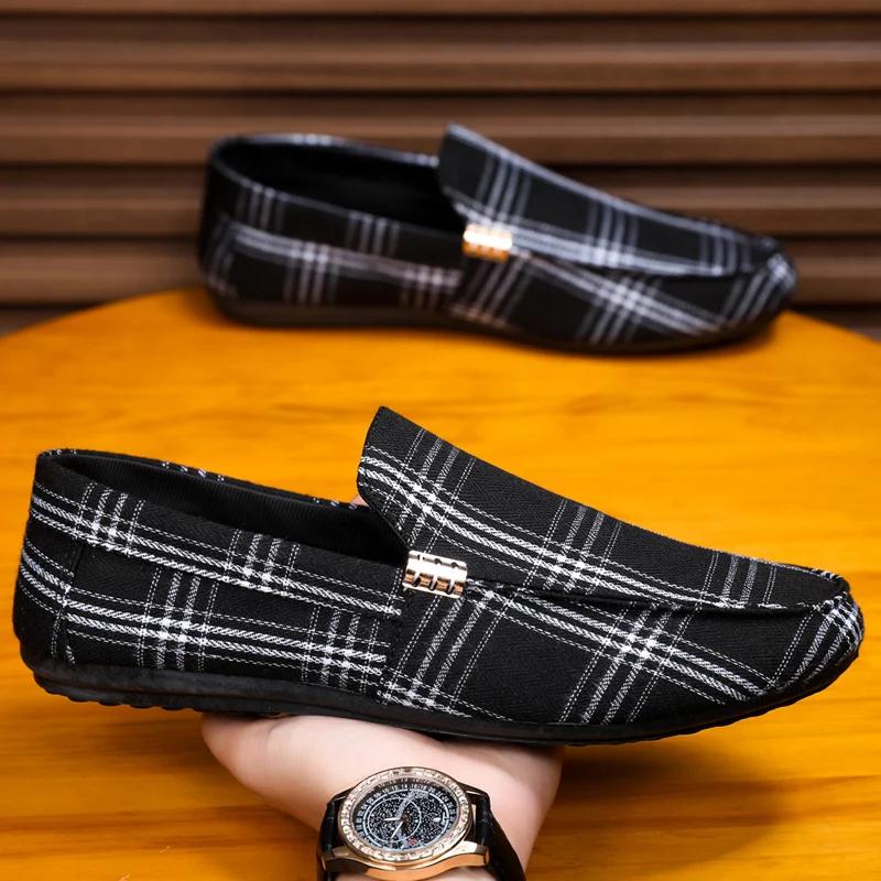 Breathable Comfort Slip-on Mens Driving Shoes Luxury Brand Men Loafers Men Casual Shoes Lightweight Lazy Shoes Moccasins