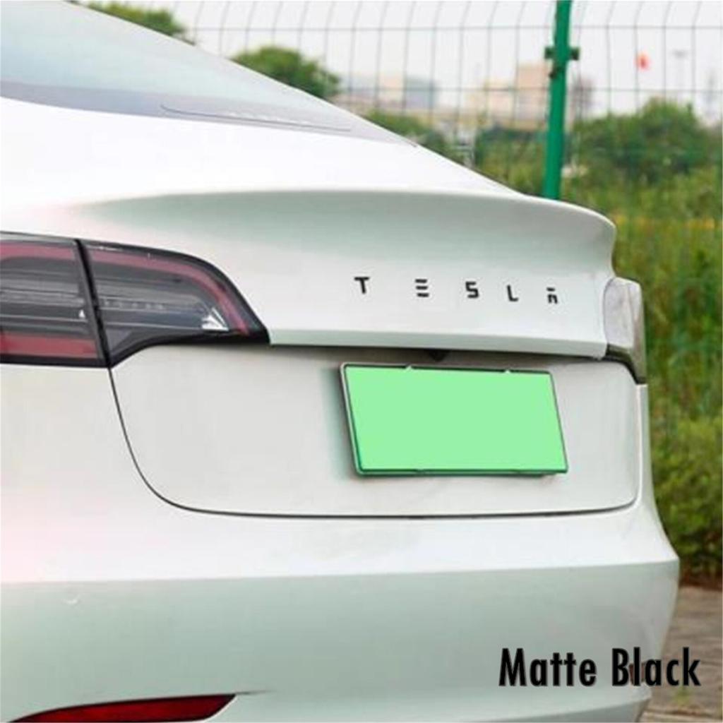 jcrwk9 1pcs 3D ABS Logo Tesla Emblem Letters Car Trunk Badge Rear Letter Label Electroplated For MODEL 3 MODEL S X Modified accessories