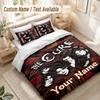 Custom Name Bedding Set 3 PiecesThe Cure Print Duvet Cover + 2 Pillowcases Soft Bed Decor
