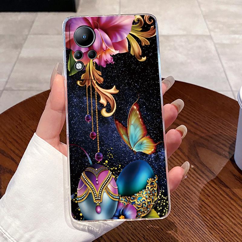 Casing For Infinix Note 11 12 X663 X663B X663C X663D Case Aesthetic Fashion Cute Cat Silicone Back Cover Transparent Phone Case