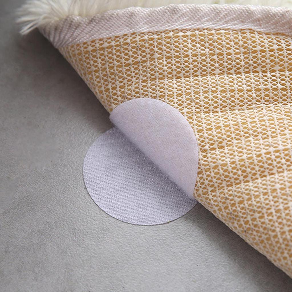 10Pcs Self-adhesive Fastener Dots Stickers Adhesive Tape Sofa Mat Bed Sheet Carpet Anti Slip Fixing Pad PVC Patch