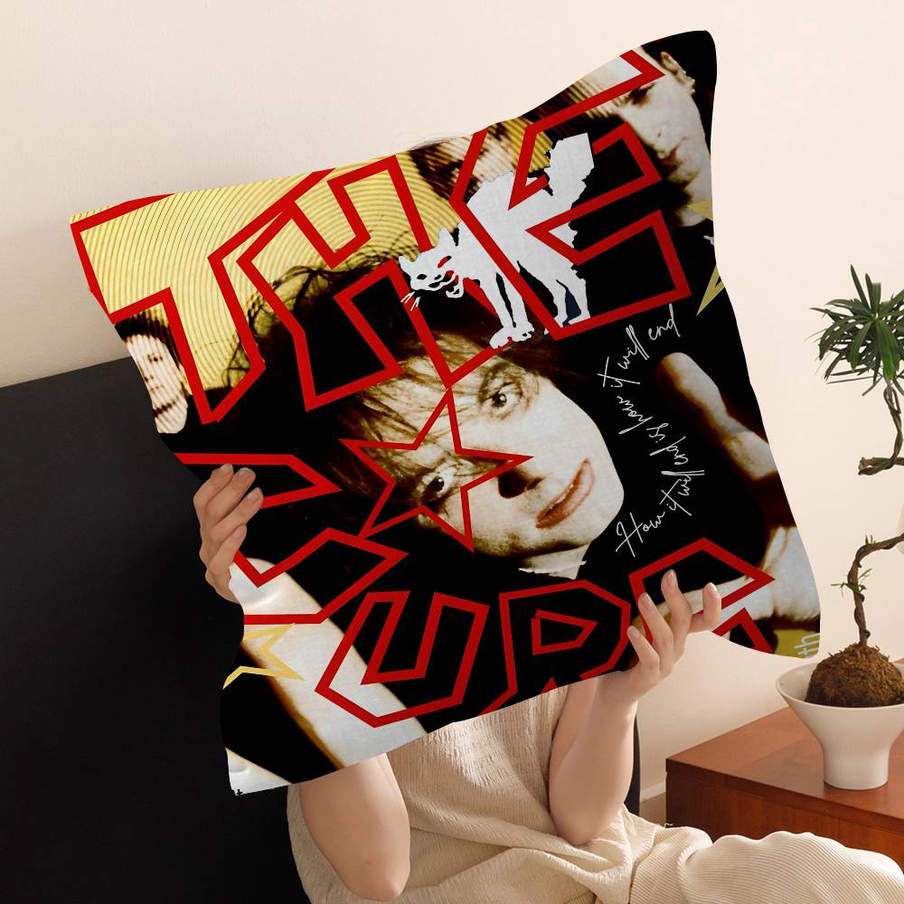 The Cure Rock Band Office Cushion Pillowcase Car Cushion CoverXCM Lumbar Pillowcase Sofa Pillowcover