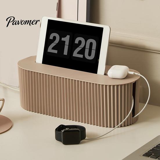 Steckdosenleisten-Organizer Kabelmanagement-Box, mit Deckel, und Elektrische Draht-Aufbewahrungsbox Kabel-Organizer, für Home-Office Schreibtisch