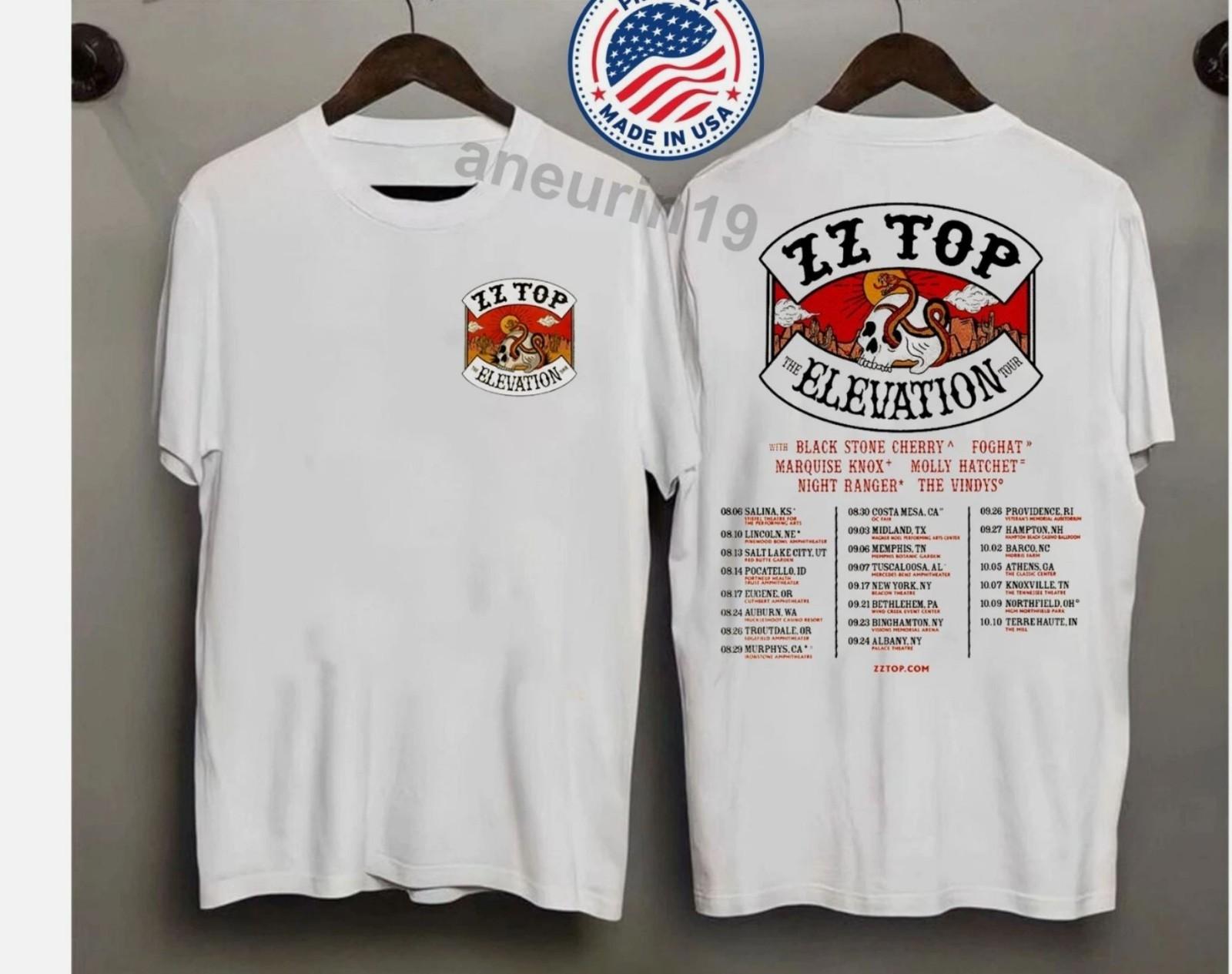 2-Sides ZZ Top Fall 2026 Tour The Elevation Shirt XXXL