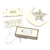 EID Mubaraks Wood Ornament Moon LED Light Ramadans Decoration for Home Islamic Muslims Party Decoration Kareem Eid Gift