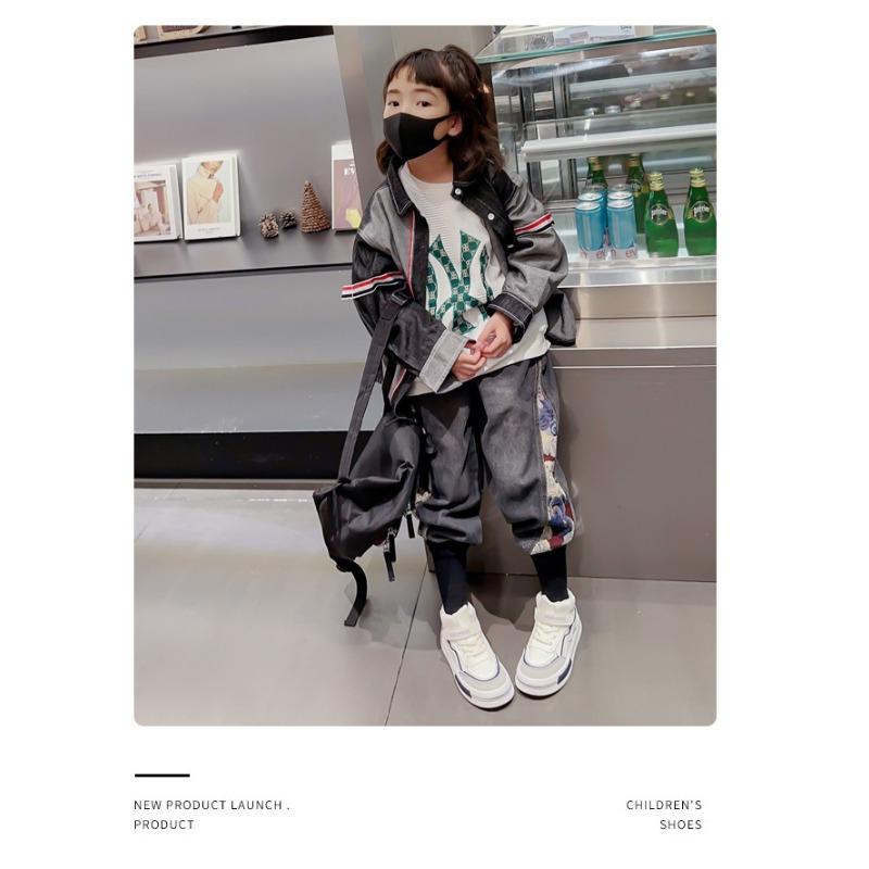 Children's board shoes small white shoes high top daddy shoes casual sports shoes autumn new medium children pupils