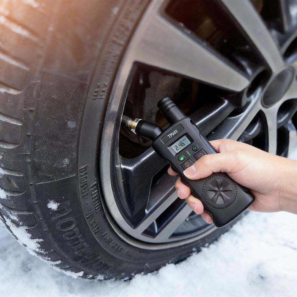 Nástroj pro znovu naučení TPMS Plus Digitální měřič tlaku v pneumatikách 150 PSI 2-v-1 TPMS