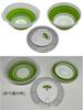 Fujisho Foldable Salad Spinner, Green. Dimensions When In Use: Approx. 30.5cm (length) X 28.5cm (width) X 14cm (height). Easy To Use and Compact for D