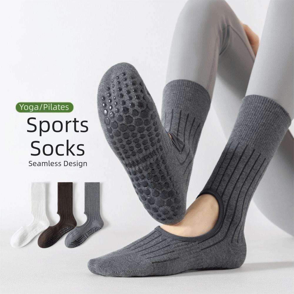 Cotton Pilates Socks Breathable Mid Tube Socks New Yoga Socks