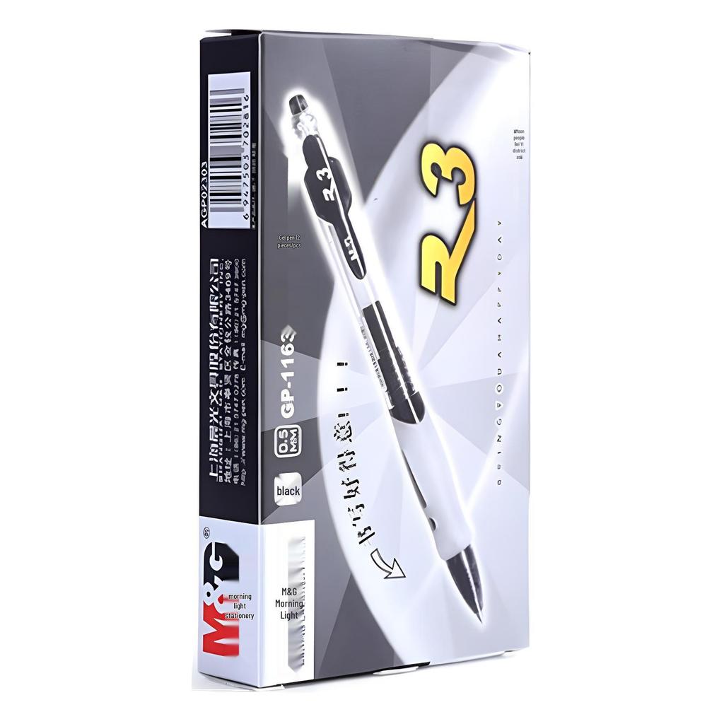 M&G GP1163 Black Bullet Tip Gel Pen