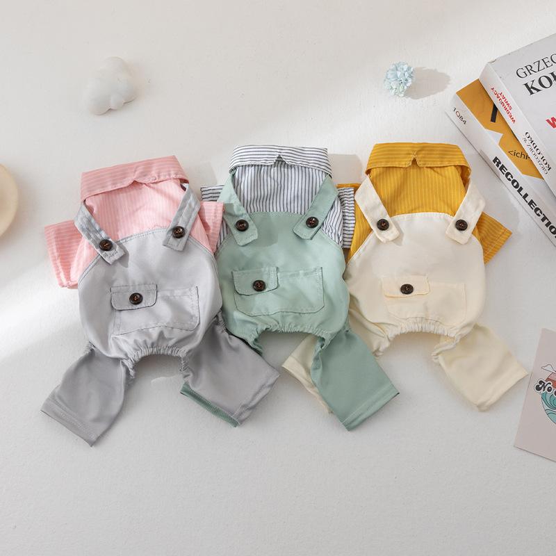 Summer, Pet Dog Dog Cat Fashion Overalls Breathable Clothes Without Shedding Hair