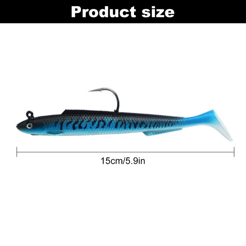 Soft Plastic Baits Trolling Jigs With Lasers Coating Freshwaters Saltwater Fishing Assembled Jigs Anglers Essential