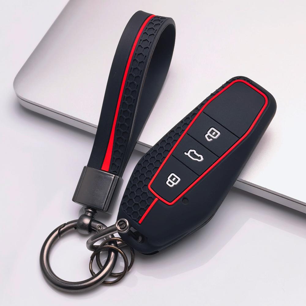 Kryt klíčenky pro Chery GT iCAR Shuxiangjia EQ7 AIQAR EQ5 EQ3 s kroužkem na klíče Povrch odolný proti poškrábání Nárazuvzdorná konstrukce Měkká textura pro úchop