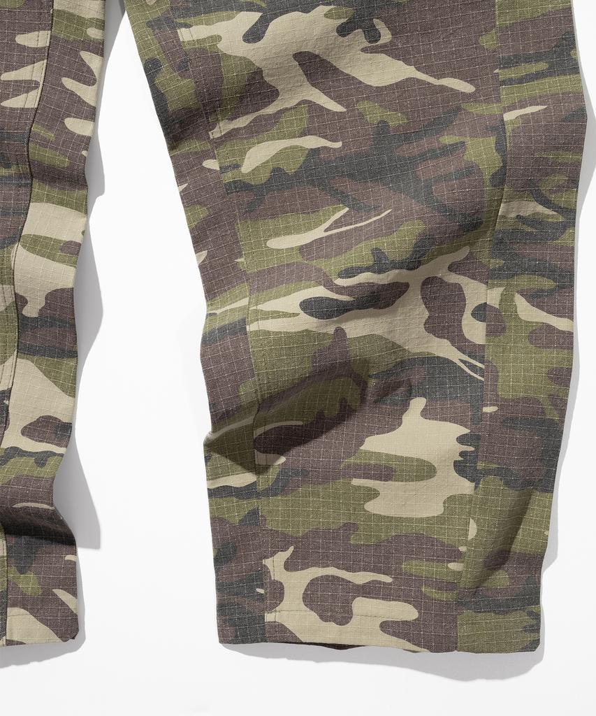 MASSNOUN Curved Carpenter Camo Ripstop Bio Pants Msicp004-Cm