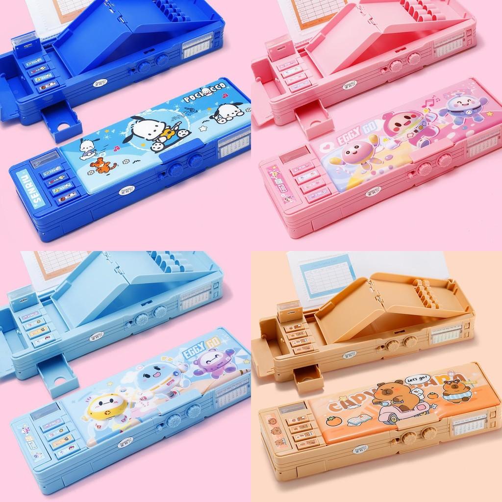 Capybara Kuromi Cinnamoroll Pochacco Password Lock Doublesided Organizer For Elementary Students Storage And Travel