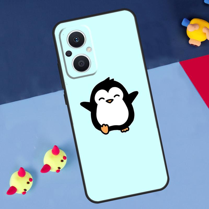 Cartoon-Pinguin für OPPO Reno 14F 13F 12F 11F 10 11 12 13 14 Pro 8T 7 8 Lite OPPO Find X6 X5 X8 X9 Pro Hülle