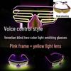 Voice-Controlled LED Trendy Light-Up Shutter Glasses for Festivals