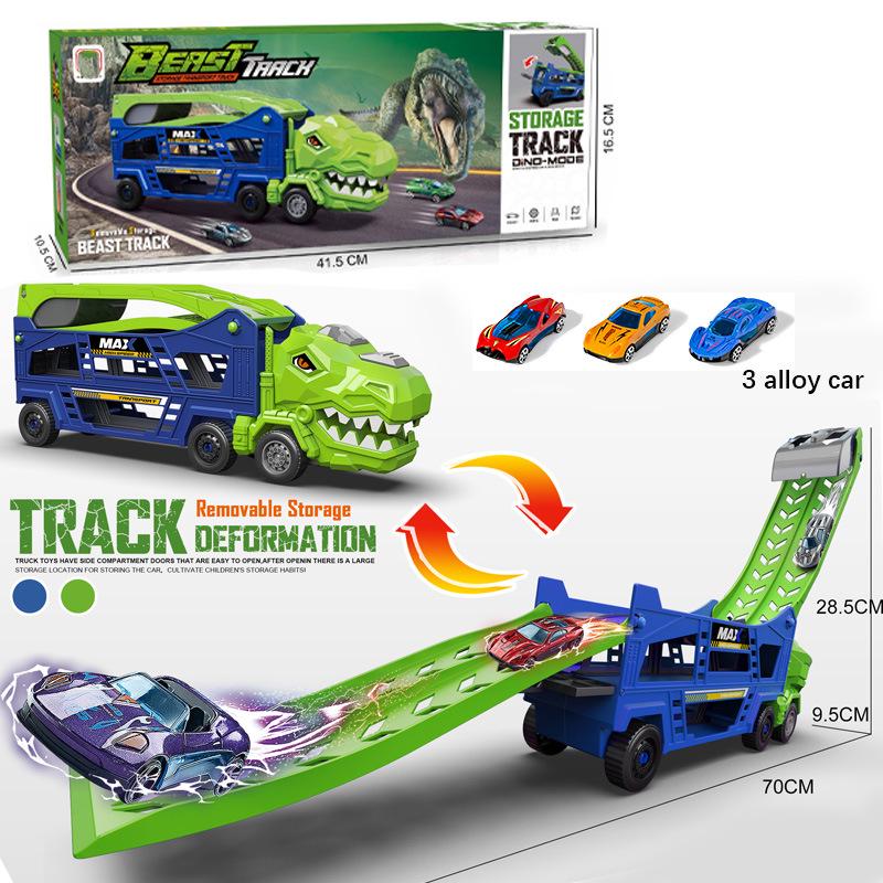 Large Double-Track Dinosaur Glider Inertial Car - Children s Engineering Gift