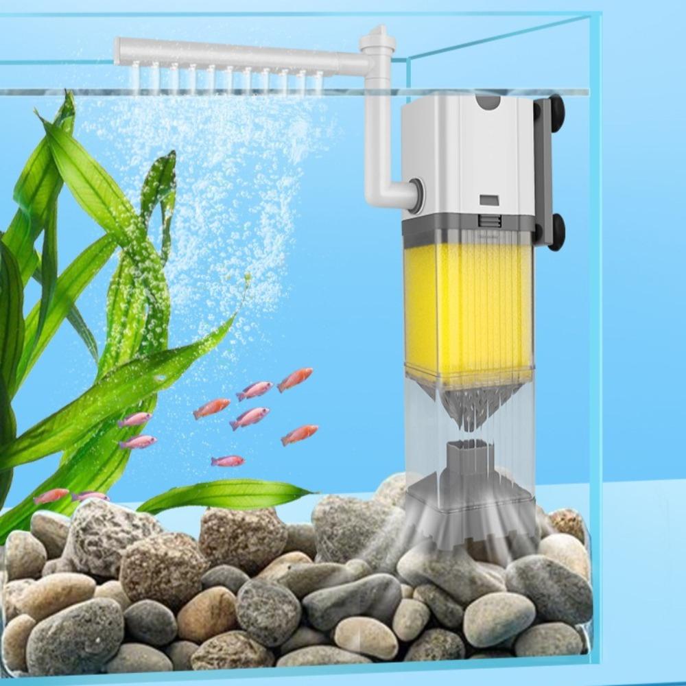 Aquarium Filter Oxygenation and Wave Making Noiseless Water Pump Aquarium Purification Fish Tank Accessories Equipment