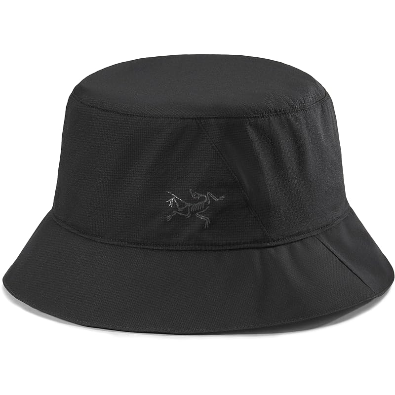 

[Arc teryx] Aerios bucket hat | Our most lightweight and packable shade hat, black, Medium
